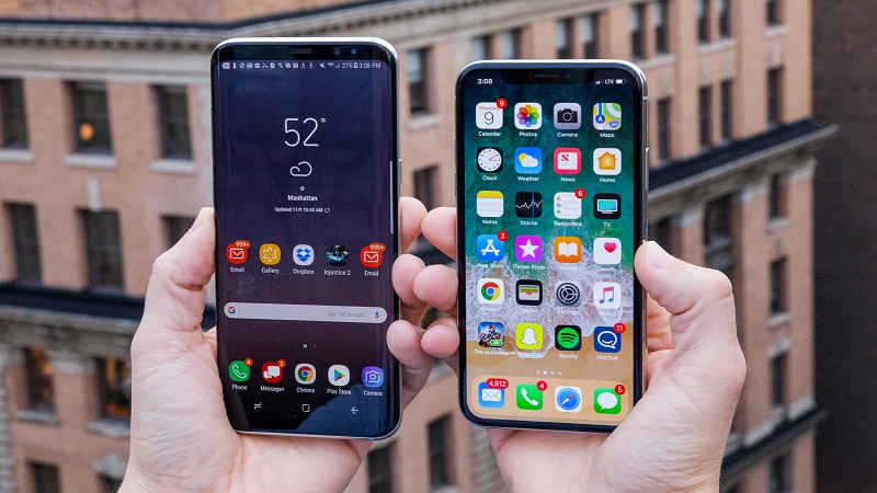 A Comparison of Apple iPhone X &Samsung S8